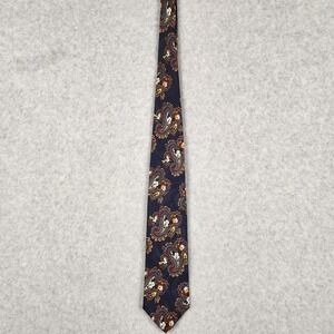 Vintage Disney Mickey Unlimited Tie Mens Paisley Cartoon Characters Made USA 90s